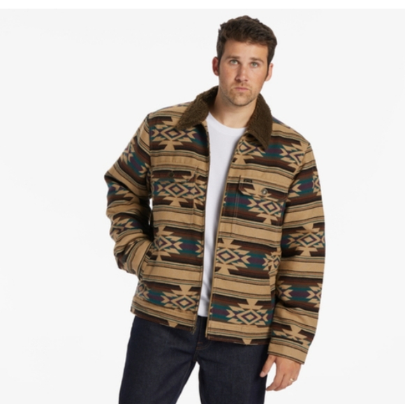 BILLABONG NEW Barlow Sherpa Lined Jacket - Picture 4 of 14
